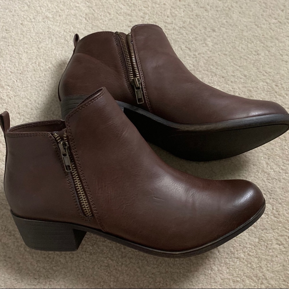 Brown booties